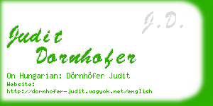 judit dornhofer business card