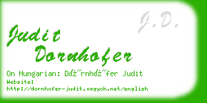 judit dornhofer business card